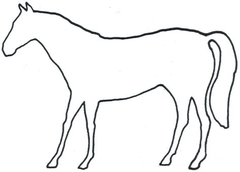 Horse Outline Template