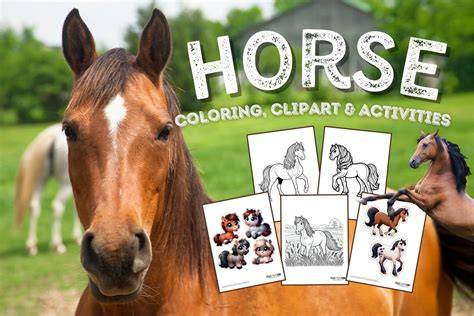 Horse Coloring And Activity Pages