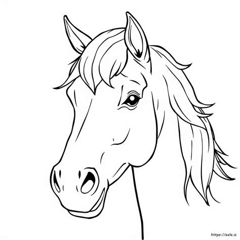 Horse Face Coloring Pages
