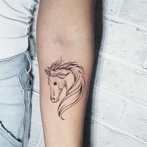 Lovely Horse Head Tattoo Idea