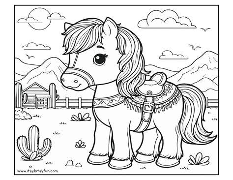 Horse Pages To Color