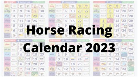 Horse Race Calendar 2024