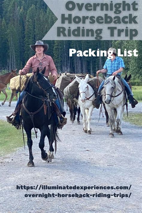 Horseback Riding Packing