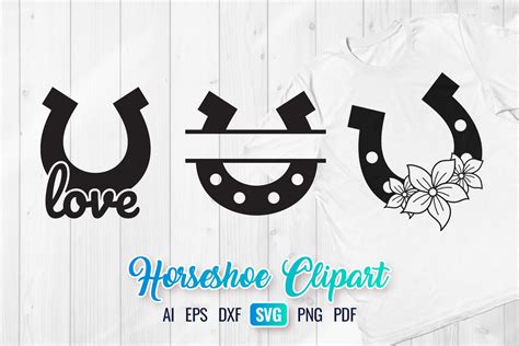 Download Horseshoe Love - Monogram & Flowers for Cricut