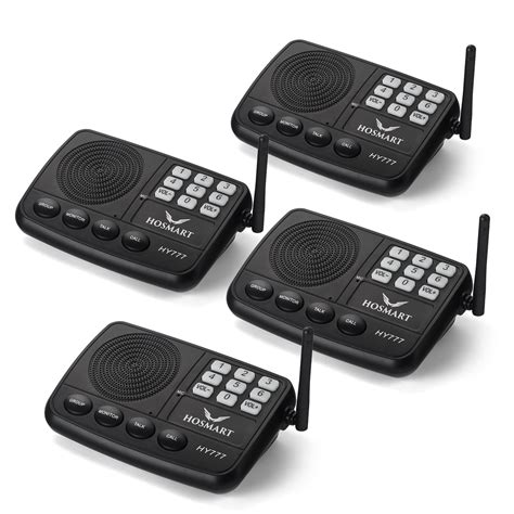 Hosmart 1/2 Mile Long Range 7-Channel Security Wireless Intercom System