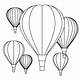Hot Air Balloon Coloring Pages Free Printable