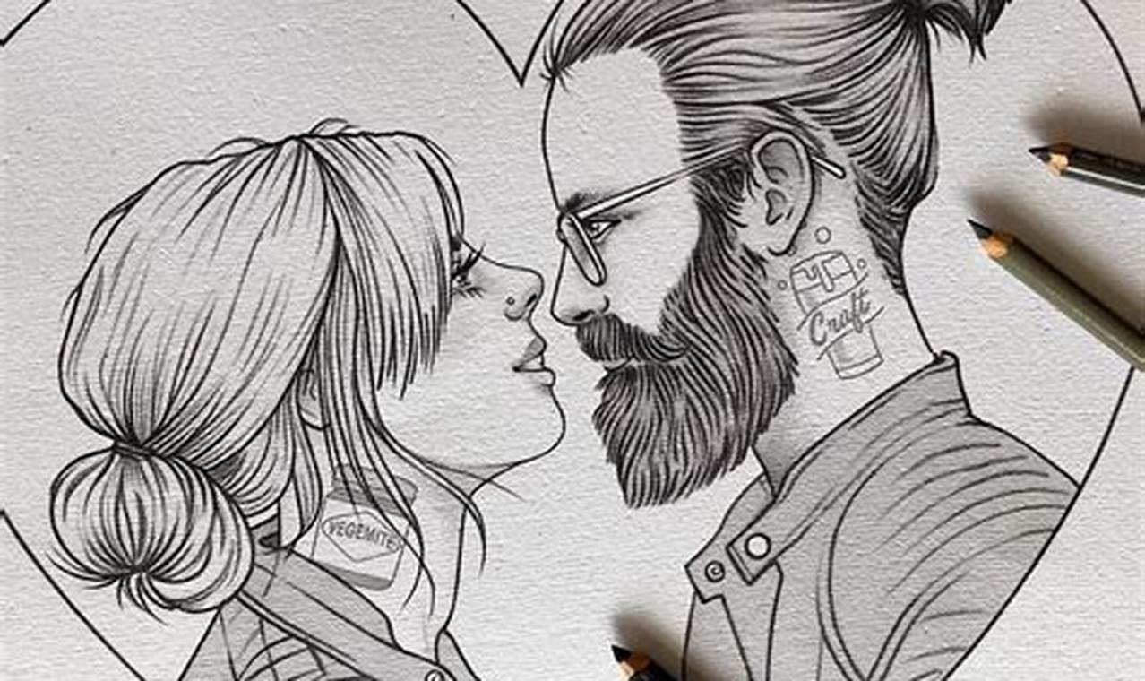 Hot Couple Pencil Sketch: Techniques and Tips for Creating Your Own Romantic Artwork