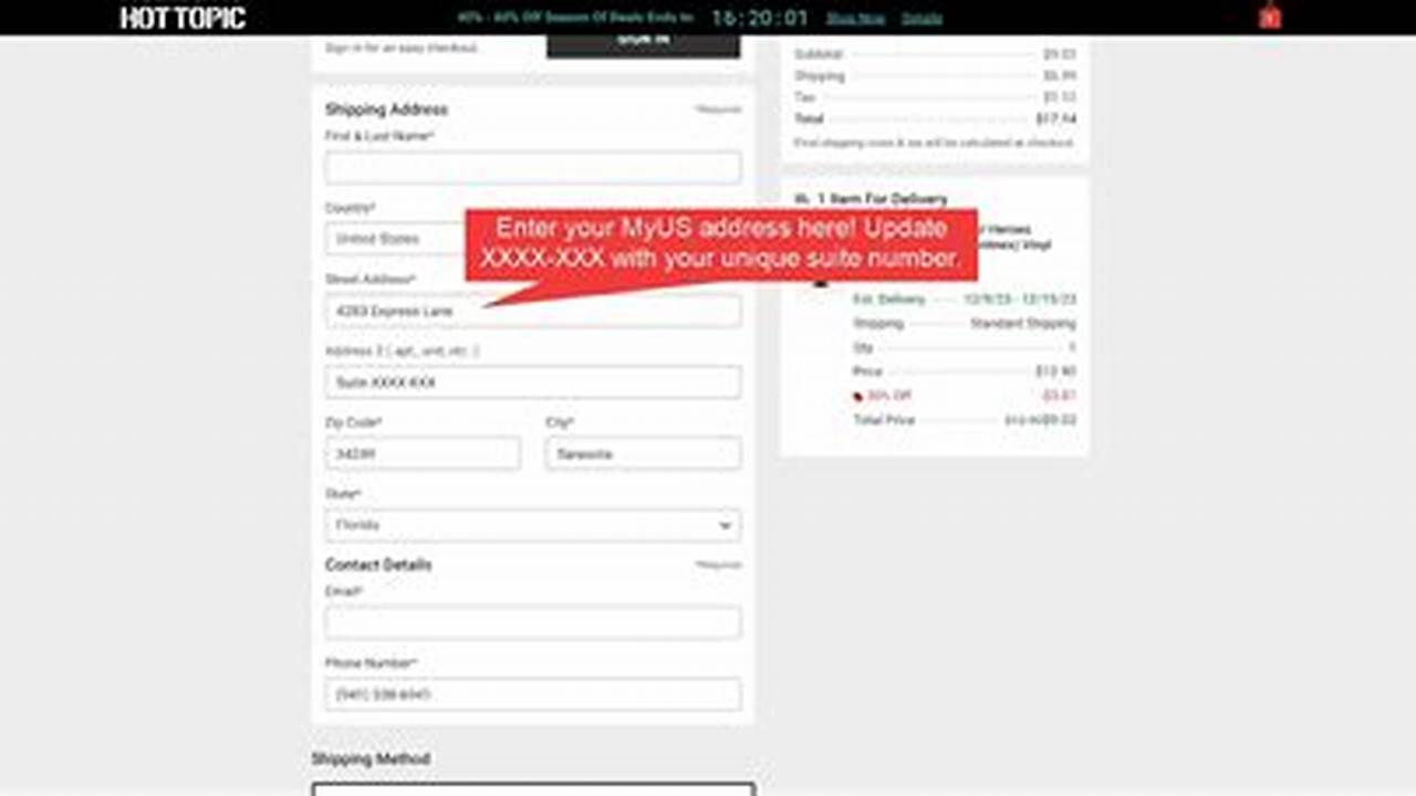 Hot Topic Checkout Error 2024