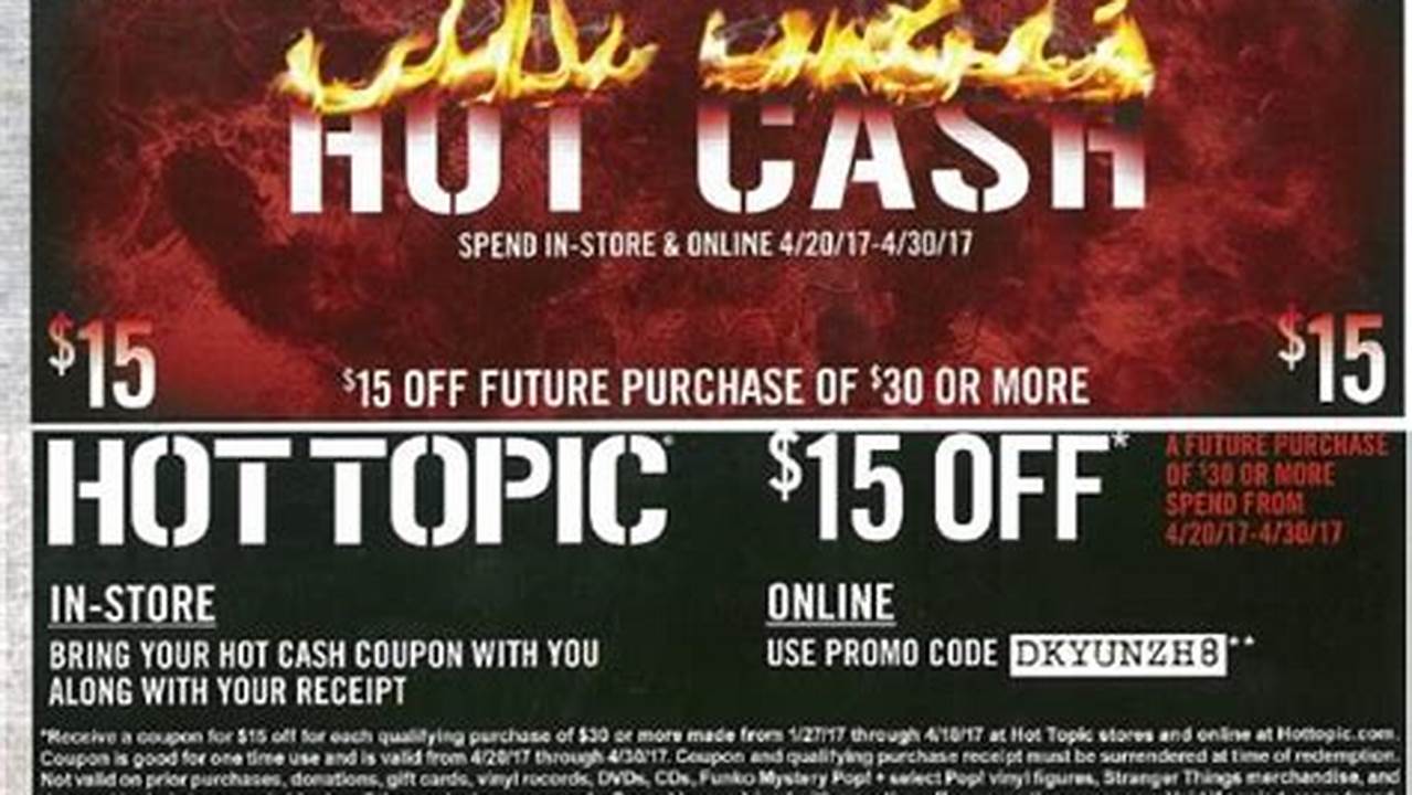 Hot Topic Promo Code 2024 April
