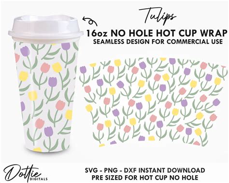 Download Hot Cup Wrap SVG File - SVG Design Commercial Use DXF Files