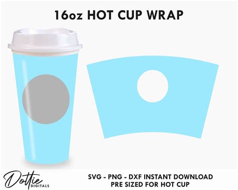 Download Hot Cup Wrap SVG File - SVG Design Commercial Use Free PSD Mockups