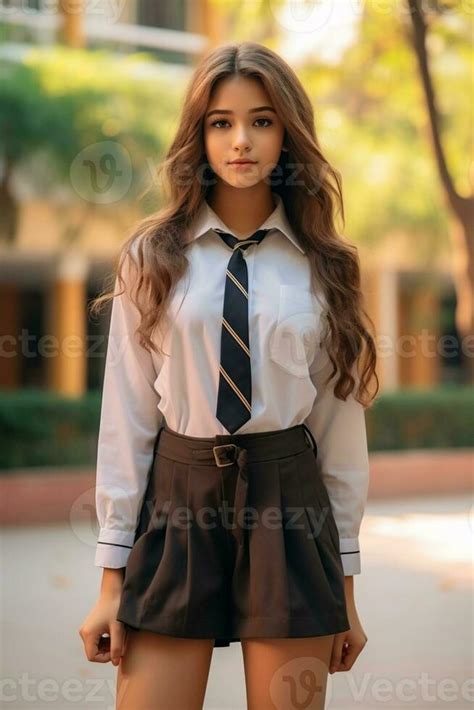 Hot Girl With School Uniform