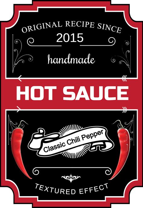 Hot Sauce Label Template