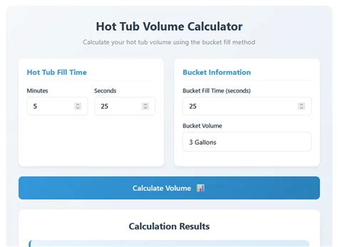 Calculate the Perfect Water Volume for Your Hot Tub with Our Handy Calculator