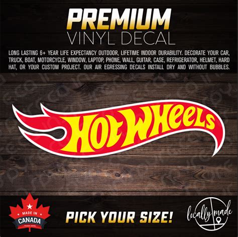 Hot Wheels Car Decal Stickers