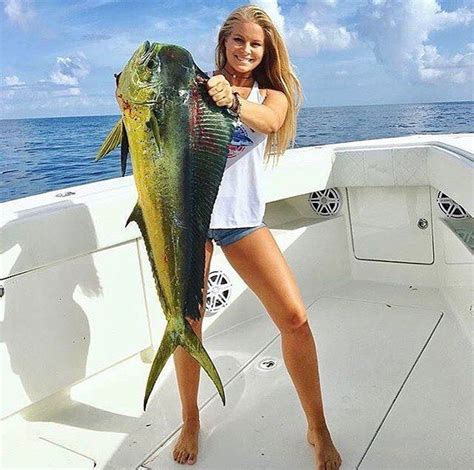 Hot Woman Catching Fish