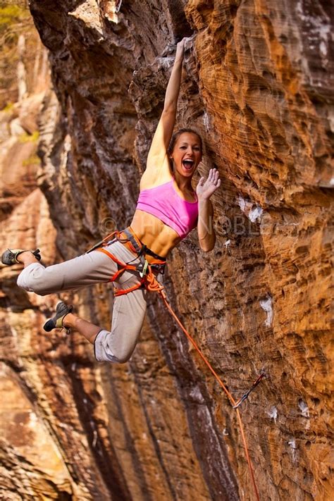 Hot Woman Climber