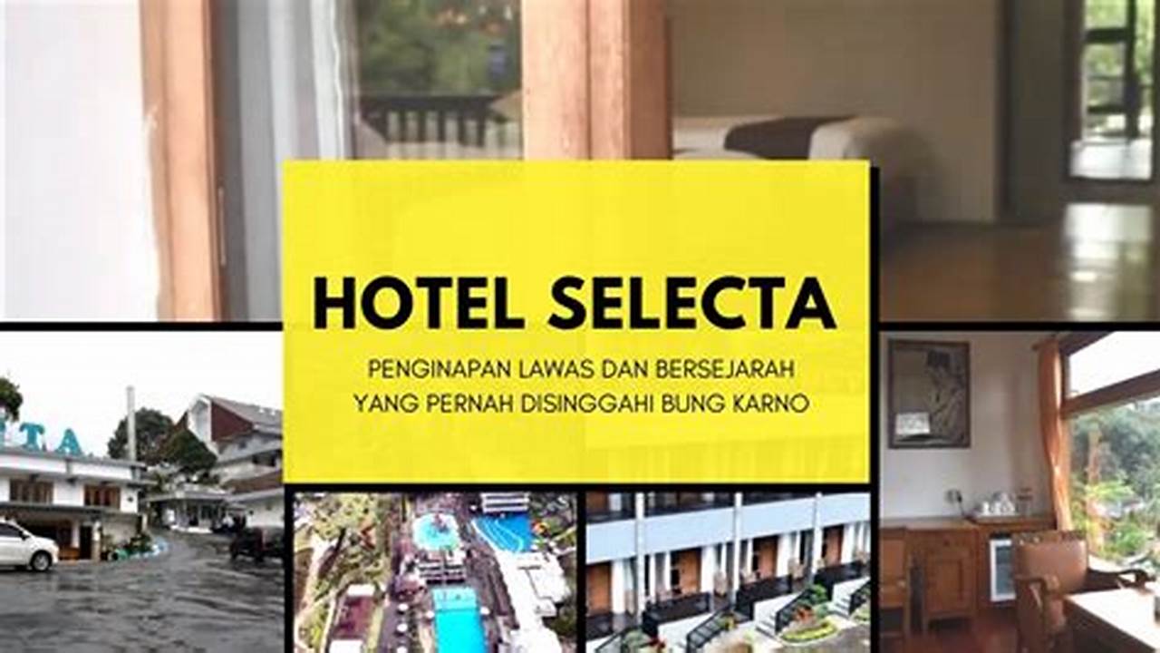 Hotel Selecta Batu, Penginapan