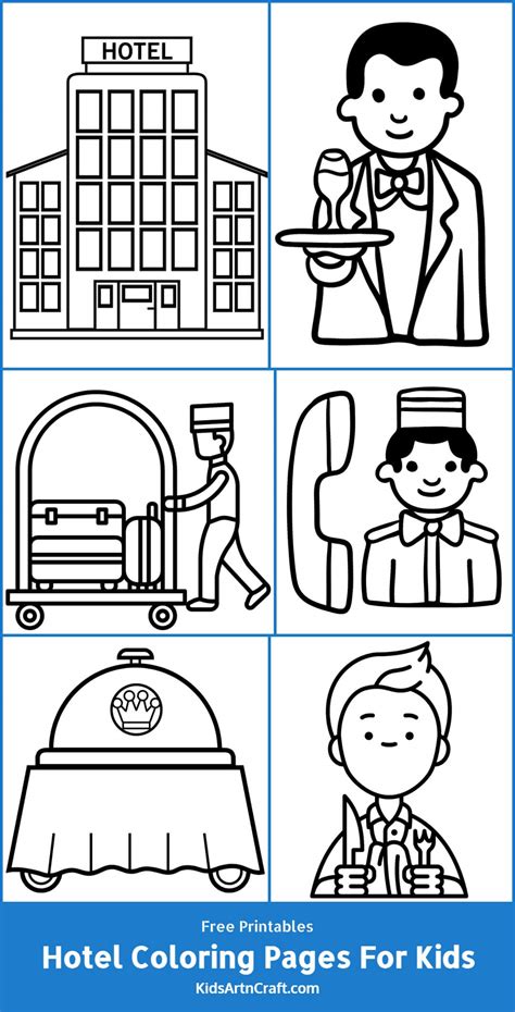 Hotel Coloring Pages