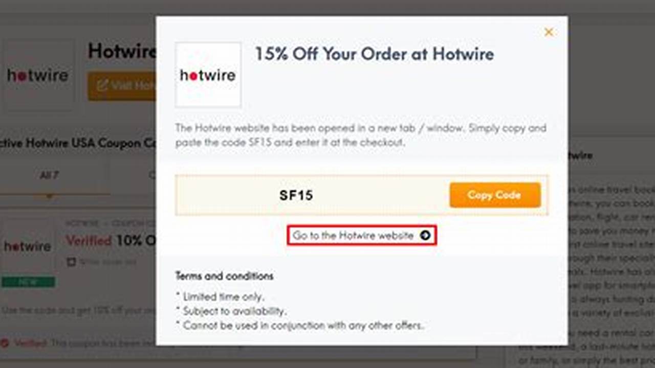 Hotwire Coupon Code 2024