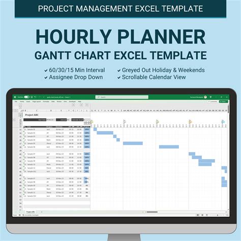 Hourly Gantt Chart Excel Template