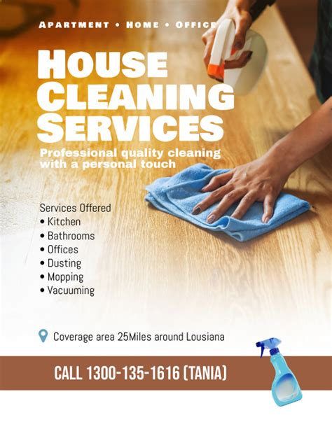 House Cleaning Services Flyer Poster Template PosterMyWall
