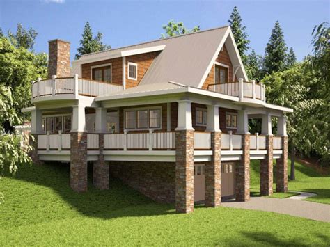 Walkout Basement Craftsman Style House Plan 8752 8752