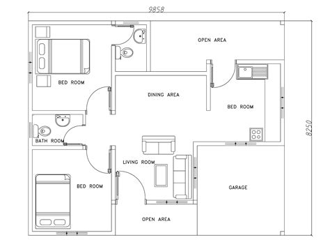 Download House Plan Cad Drawings Free Download DXF Files