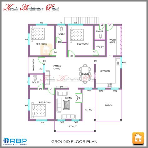House Plan Drawing Kerala