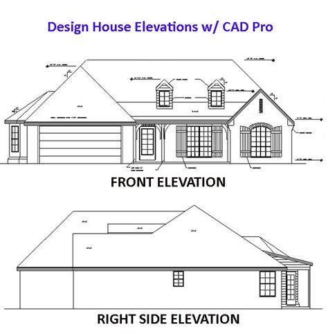 House Plan Elevation Drawings