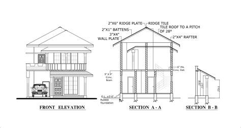 Design your dream home with detailed house plans, elevations, and sections for optimal construction and visual appeal