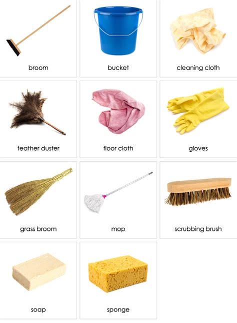 Housekeeping Tools And Equipment And Their Uses With Pictures