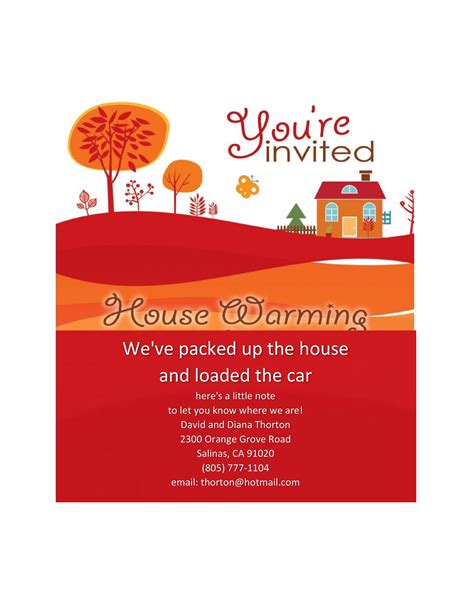 40+ Free Printable Housewarming Party Invitation Templates
