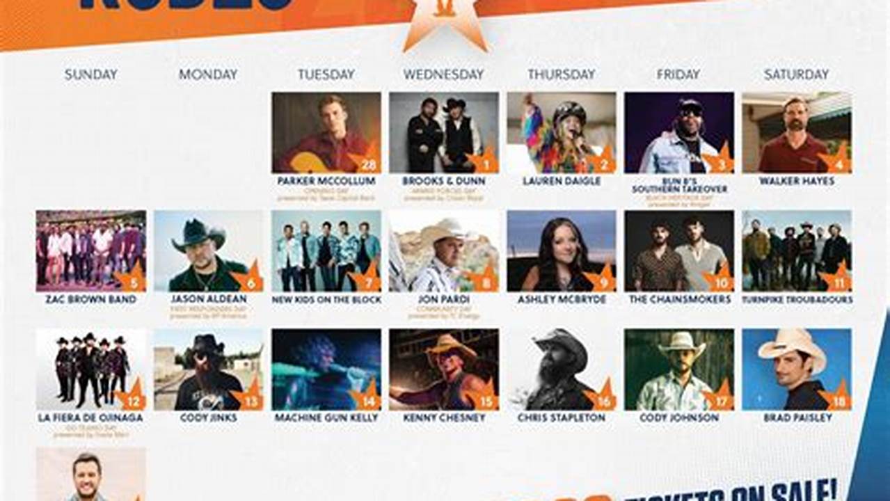 Houston Rodeo 2024 Concert Lineup Schedule