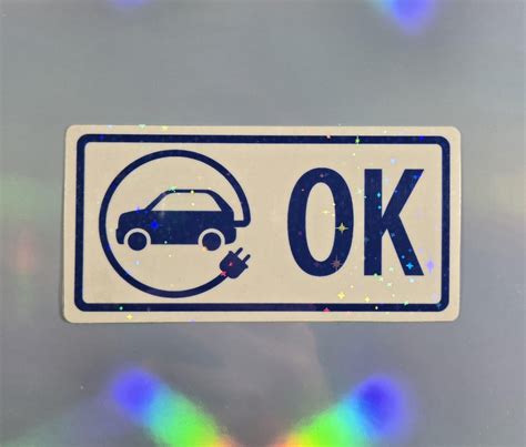 Hov Sticker For Electric Car