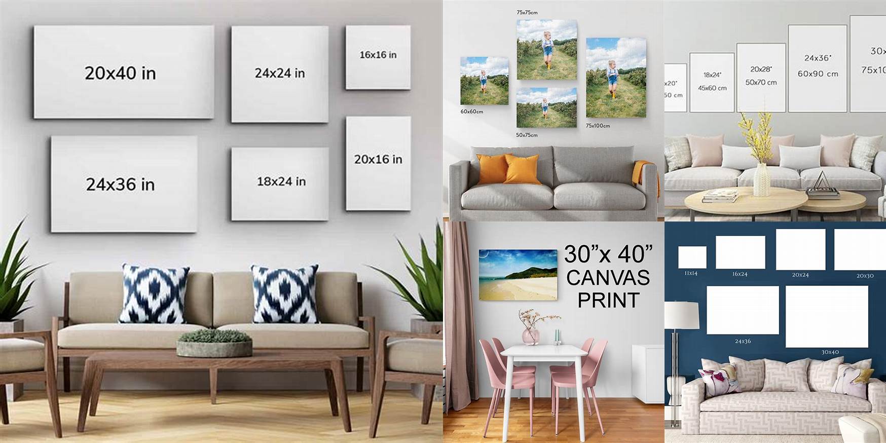 How Big Is 30X40 Canvas