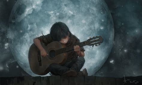 How Can I Use an HD Wallpaper of a Boy With a Guitar?