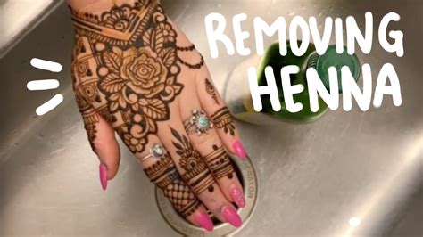 How.to Remove Henna Tattoo How To Get Henna Tattoo Off
