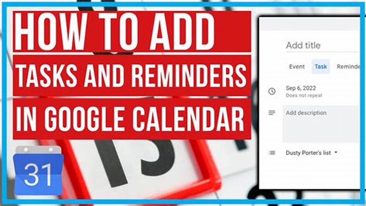 How Do I Add A Reminder To My Google Calendar