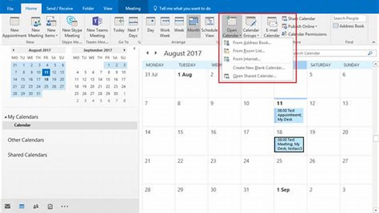 How Do I Check Someone'S Calendar In Outlook