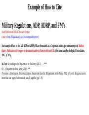 How Do I Cite an Army Regulation?