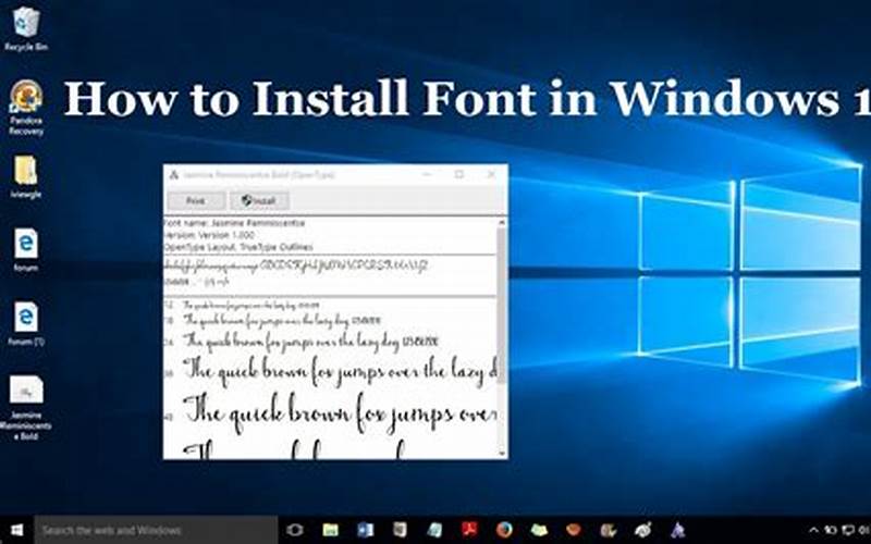 How Do You Install Free Fonts