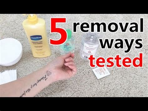 11 Super Easy Ways to Remove Temporary Tattoos Without Any