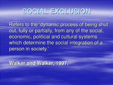 How Does Social Exclusion Affect Health?