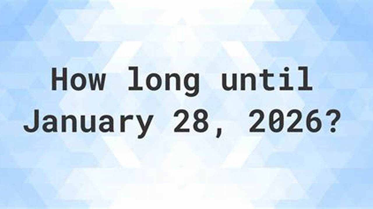 How Long Until January 28 2024