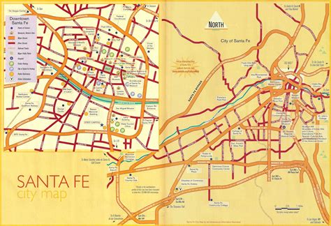 Map of Santa Fe NM