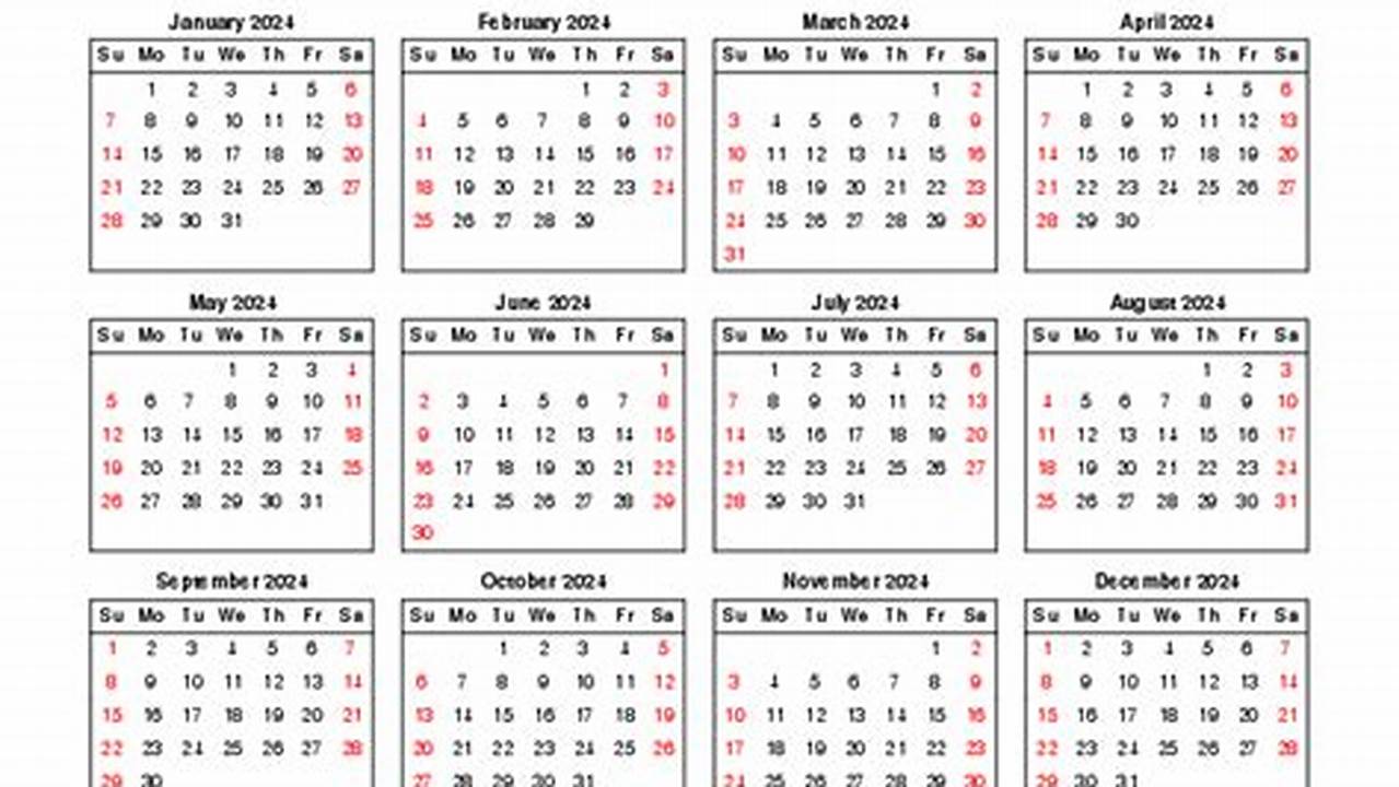 How Many 5 Weekend Months In 2024