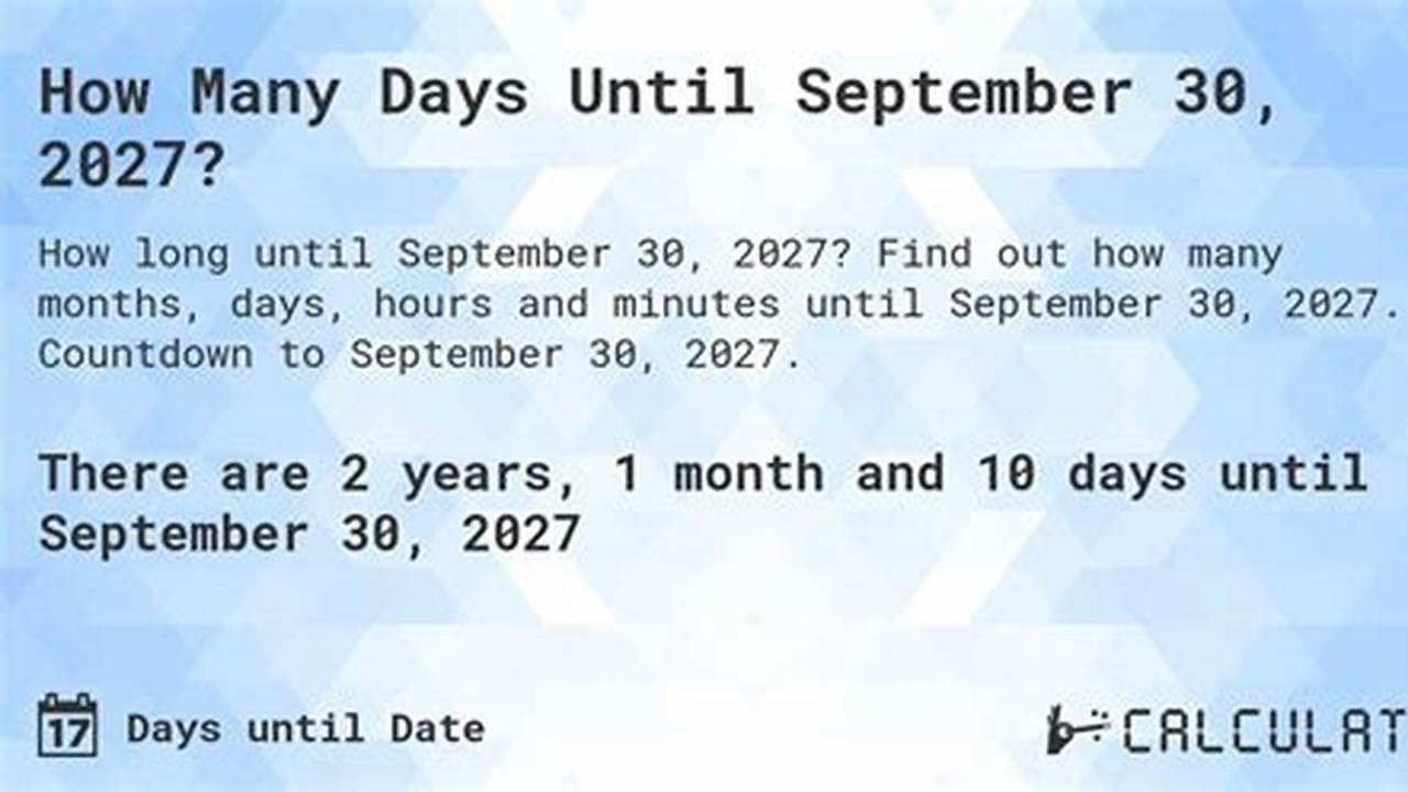 How Many Days 2027 Countdown
