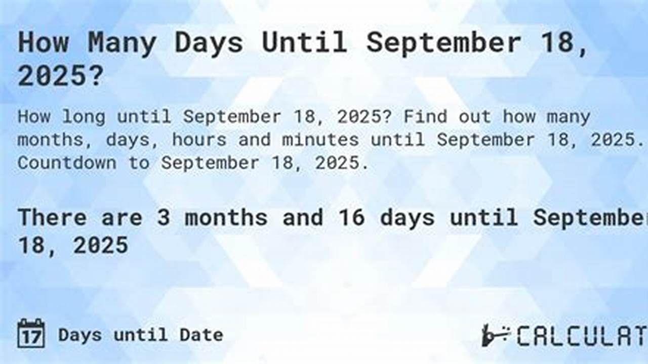 How Many Days Has It Been Since September 28th 2025
