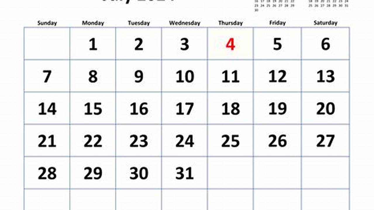 How Many Days In July 2024